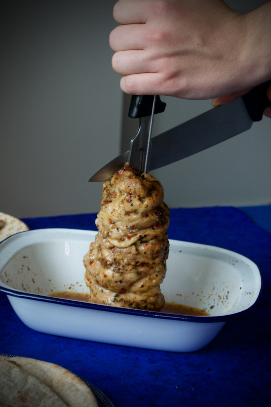 Chicken kebab shop at home